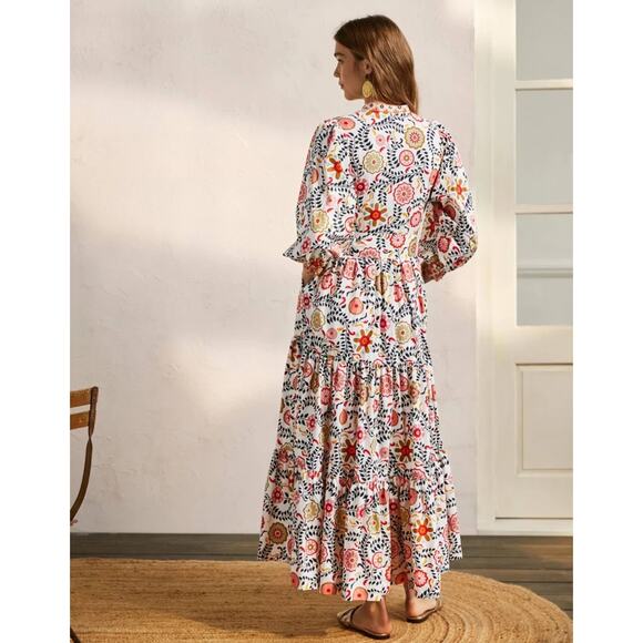 Boden Ava Tiered Maxi Dress Size 4 - Picture 2 of 11